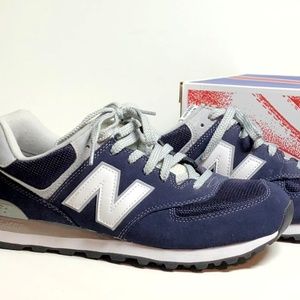 new balance 574 classic navy blue